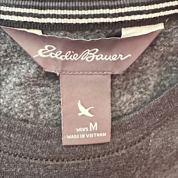 Eddie Bauer Men's Dark Gray Crewneck Sweatshirt, Medium - Picture 5 of 5